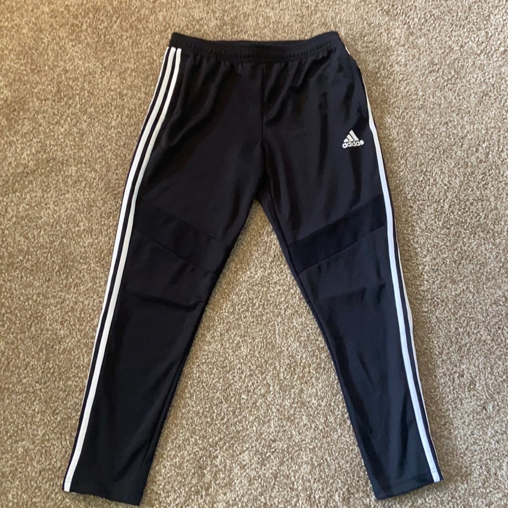 Mens Adidas athletic black pants